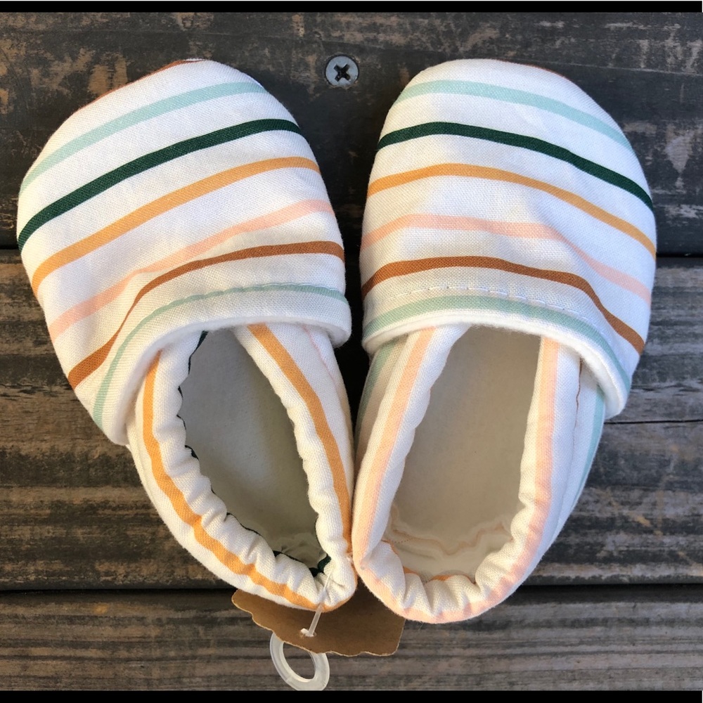 Colorful Stripes Baby Shoes | Toddler | Moccasins